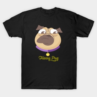 Funny pug face T-Shirt